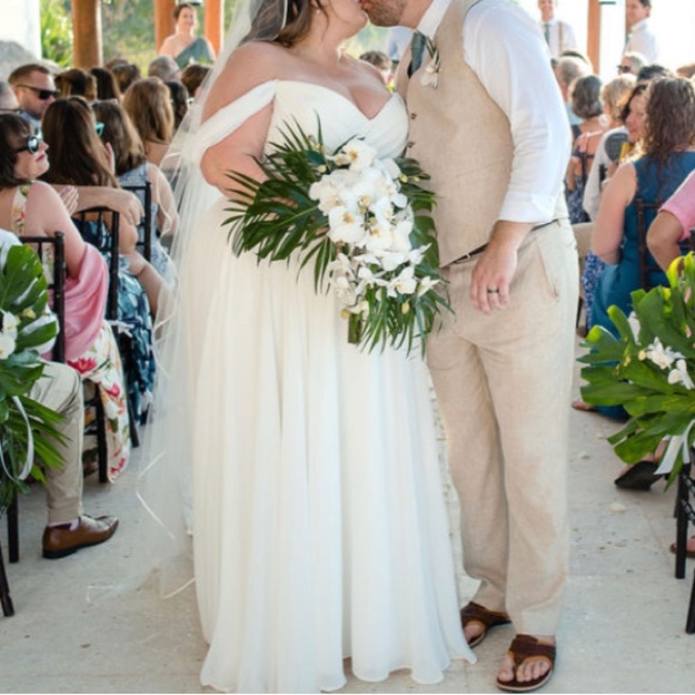 French Chiffon Wedding Gown